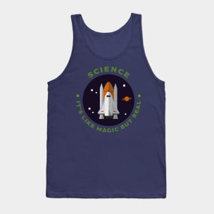 Science - It's like magic, but real - Joke Tank Top